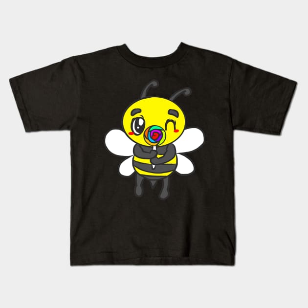 Bumblebee for fat Funny gift bee love for animals Kids T-Shirt by KK-Royal